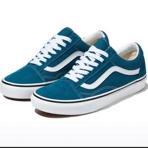 Unisex Old school Teal Vans Shoes
